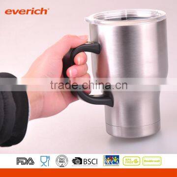 18/8 Double Wall Vacuum Insulated Coffee Mugs With Handle