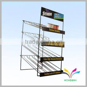 China Supplier High Best Selling Good Quality Durable Table Counter Metal Wire Wine Bottle Antique Decorative Glass Wall Shelf photo-2