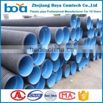 Large diameter corrugated perforated drainage PE pipe Large diameter corrugated perforated drainage PE pipe