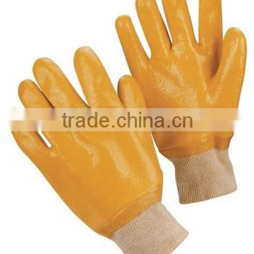 pvc yellow gloves,elastic cuff