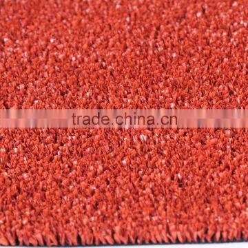 Decorative Artificial Grass Synthetic Turf With Red Color