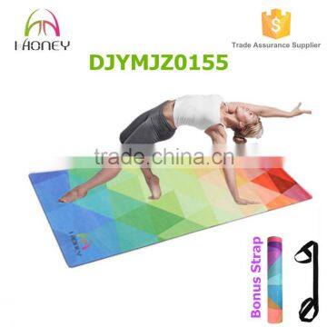 Full Color Printed Microfiber Yoga Mat - Non-Slip 6P Free Eco-Friendly Pilates Exercise Yoga Mat photo-1