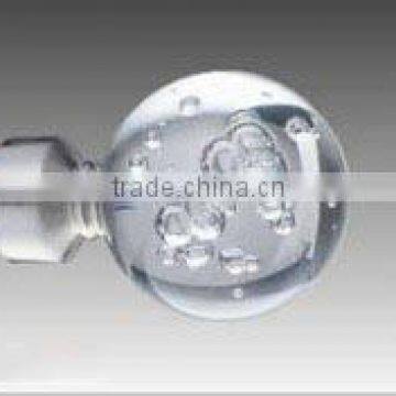 25/28mm Crystal Finial Curtain Pole