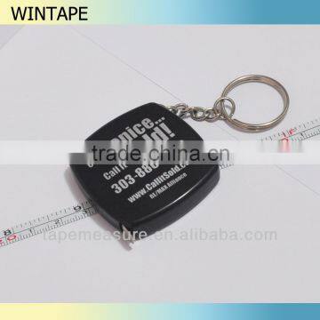 Mini Steel 2m keyring tape measure with Your Logo