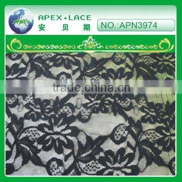 nylon lace fabric For Garment Nylon Embroidery voile lace-APN3974