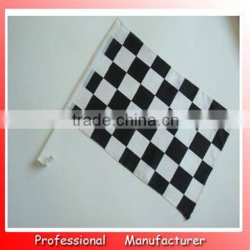 promotional car window flag,30*45cm banner flag,white black striped flag