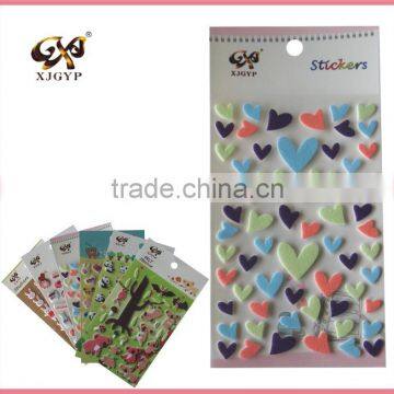 fabric flower sticker/felt fabric stickers/custom fabric stickers