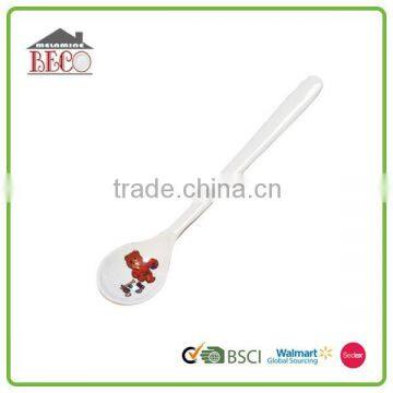 Cute children food safe grade 100% melamine cooling spoon