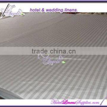 Damask Chair Covers, White Stripe Chair Covers for Banquet Chairs photo-2