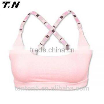 Sports bra cross back sports bra dry fit wholesale custom