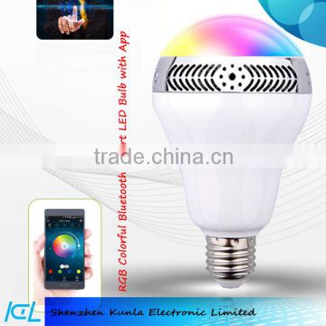 LED Light Bulb with Bluetooth Speaker, Wireless Bluetooth 4.0 Speaker Smart LED, Smart LED Music Speaker