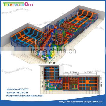 Novel Design Trampoline Park with Indoor Playground City/Large Size Commercial Funny Indoor Trampoline Amusement Park