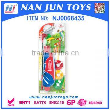 High Quality Kids Plastic Sports Playing Set Golf Cart Toy