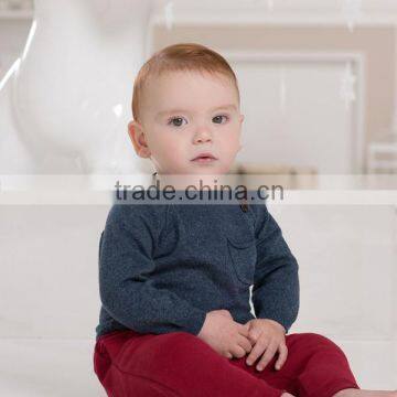 DB1655 dave bella 2014 autumn baby solid pullover kids sweater baby outwear baby clothes design