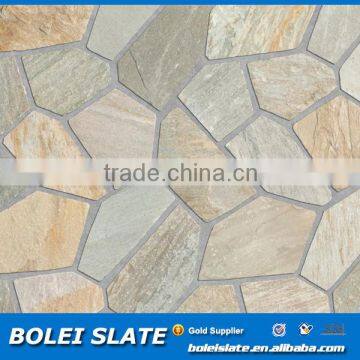 Irregular shape stone floor tiles