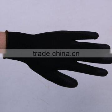 SRSAFETY 13G PU gloves with different colors coated on palm,china