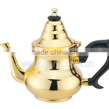 Gold plated tea kettle/2.0L Turkish tea pot with gold