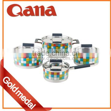 18 10 stainless steel Saucepan Milk Set