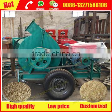 Mobile diesel engine wood chips grinding machine for sale