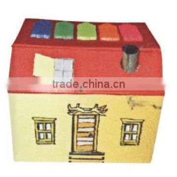 House shaped memo pad with box