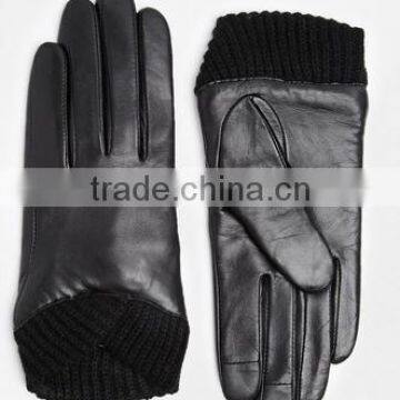 Women Bowknot Winter Genuine Soft Lamb Skin Cheap Leather Gloves                        
                                                Quality Choice