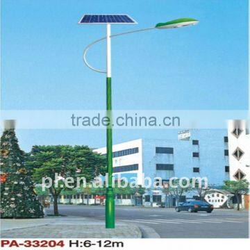 LED street solar lamp with double head /single head (manufacturer)