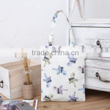 European market best selling canvas foldable shopping bags shopping bags logo full colour printing