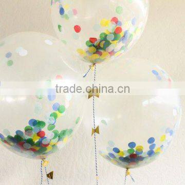 2016 Hot Sale 12-36inch Round Latex Transparent Balloons For Wedding Decoration Party Decoration With Tassels Most Popular photo-5