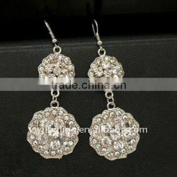 Round Rhinestone Earrings