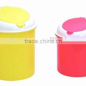 plastic garbage bin