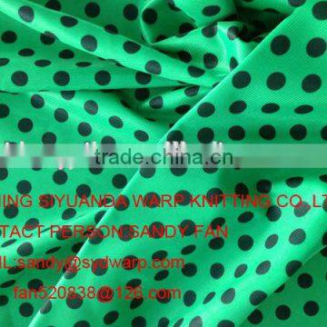 Nice quality printed polyester tricot fabric