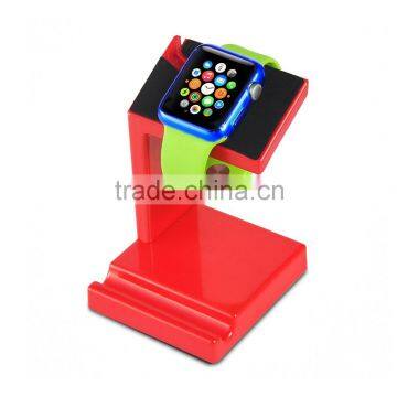 2015 hot selling 2 in 1 charging stand for Apple watch & phone Multifunction Dual charge