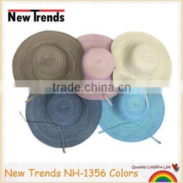 Fashion floppy ombre colors promotion straw hat