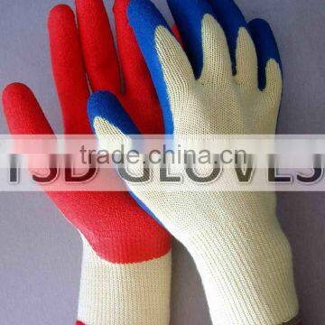 high durability construction gloves with breathable knitting back