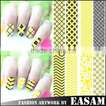 New 2015 hot metallic 3D nail stickers