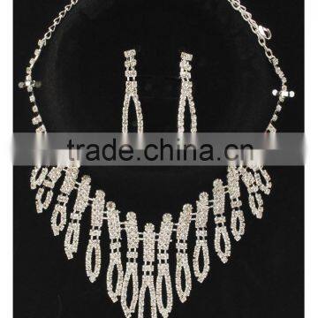 Factory Trade Assurance fashion stone necklace and earring set