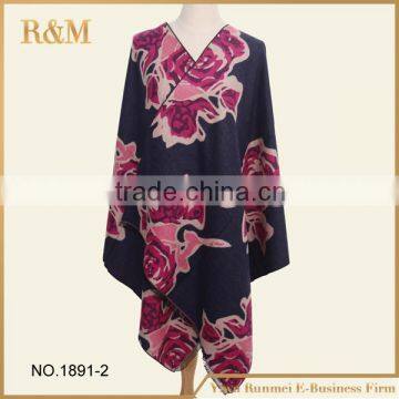 Wholesale Blanket Scarf Double Face Jacquard Shawl