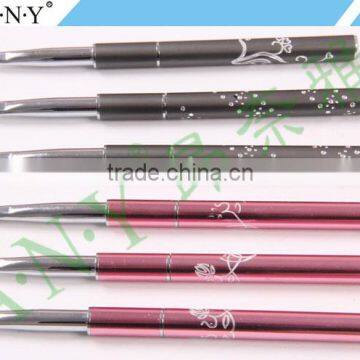 ANY Nail Art Beauty Design Pink Metal Oval UV Gel Art Brushes for Nail Art photo-5
