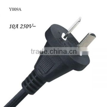 Argentina IRAM approval two round pin molded power cord