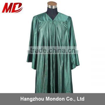 Wholesale High School Graduation Gown Shiny Forest Green