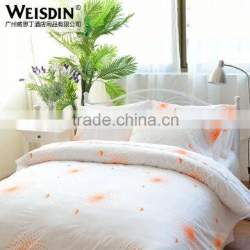 4PCS King Size 100% Cotton Printed Bed Sheet Bedding Set