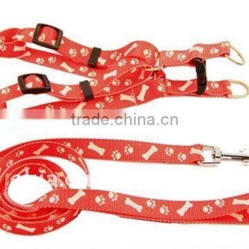 Double printed logo for dog collar and harness