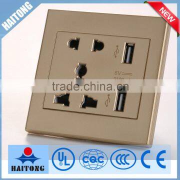 Electrical wall switch with two USB socket manufactured in China