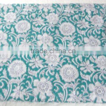 RTHCF-27 Wooden block Flowers Leaf printed cotton Beautiful 100% Export Quality fabric Traditional manufacturer Suppliers