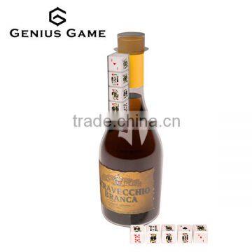 Mini wine promotional dice game