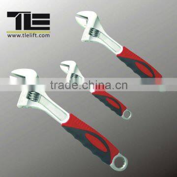 Drop Forged Adjustable Wrench with Two color Toggle with Scale