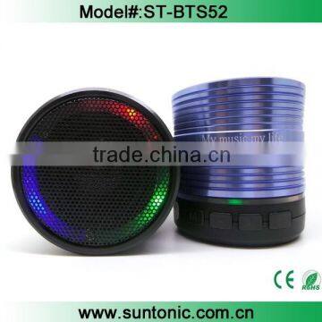 round bluetooth speaker,mini speaker bluetooth,bluetooth speaker with led