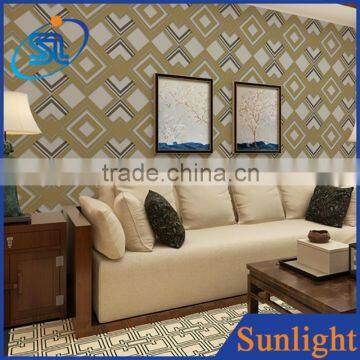 modern simple vinyl wallpaper classical diamond embossed design wallpaper stereoscopic wallpaper