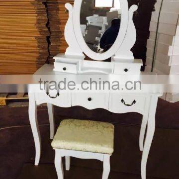 2015 Latest New Products Makeup Desk Bed room Dresser Vanity Table Bench Drawer