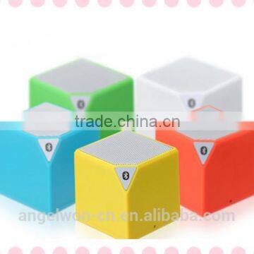 High quality mini cubic bluetooth speaker with MIC handfree function